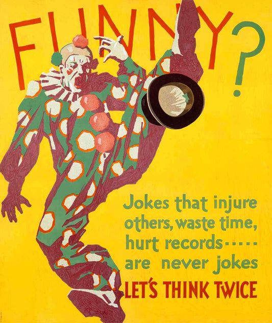 Think Twice Clown Motivational Poster 0000-3517