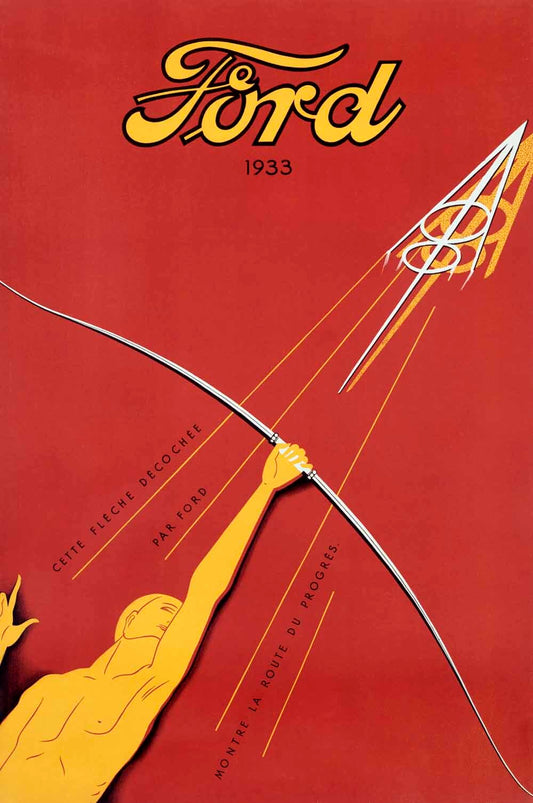 1933 Ford V8 Engine Poster 0000-3542