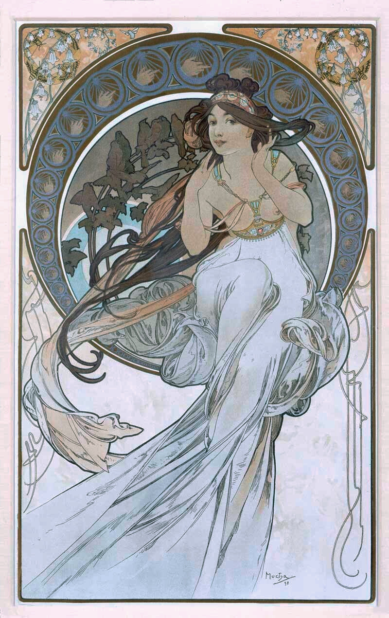 Mucha Nouveau Dance Poster 0000-3585