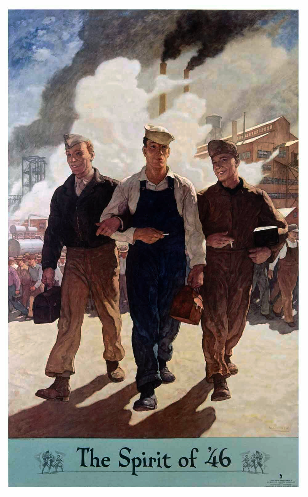 US Homefront Patriotic Poster 'The Spirit of '46' 0000-3614