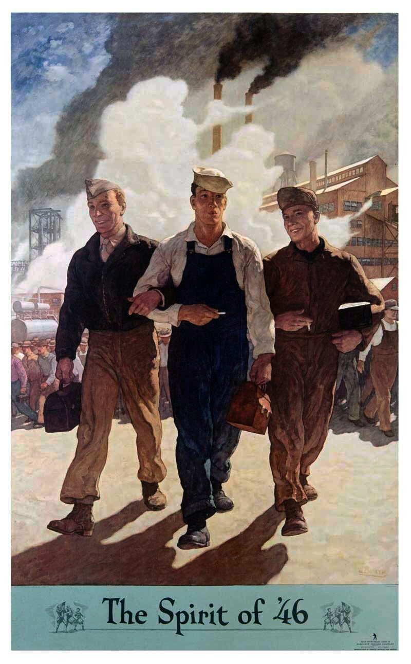 US Homefront Patriotic Poster 'The Spirit of '46' 0000-3614