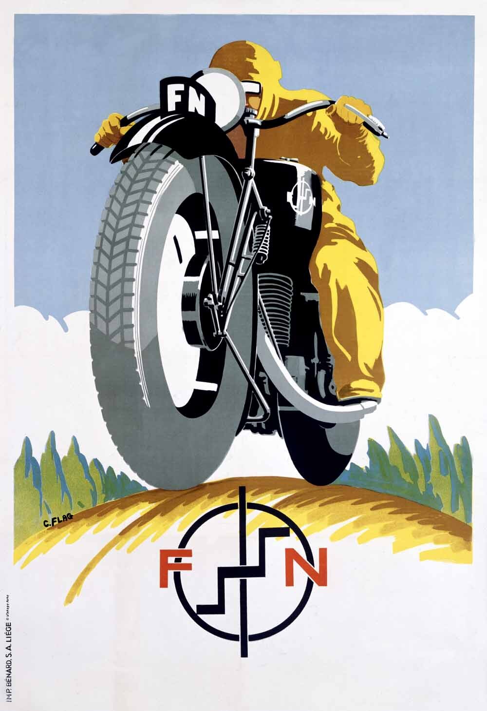 Fabrique Nationale Motorcycle Poster 0000-3621