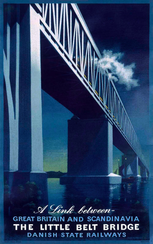 Postwar English Little Belt Bridge Poster 0000-3626