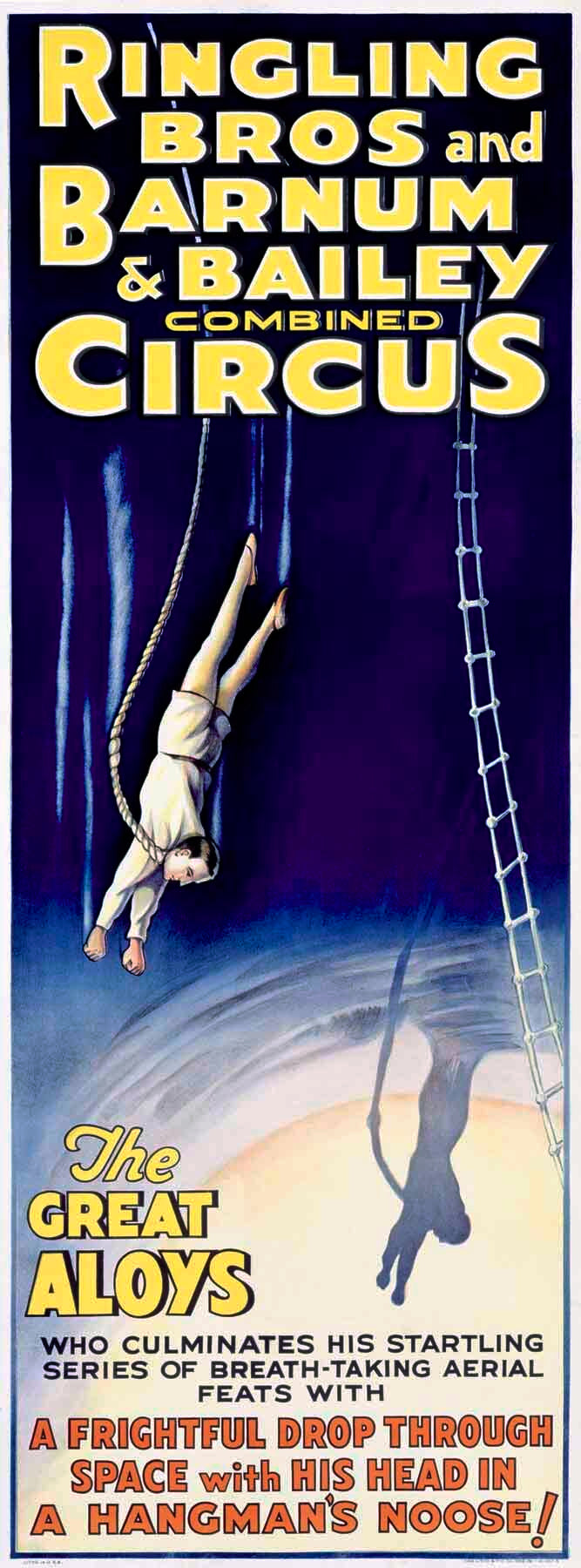 VINTAGE 1930'S RINGLING BROS. CIRCUS POSTER 0000-3645