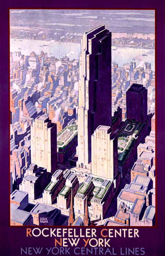 1934 Rockefeller Center Railroad Poster 0000-3654
