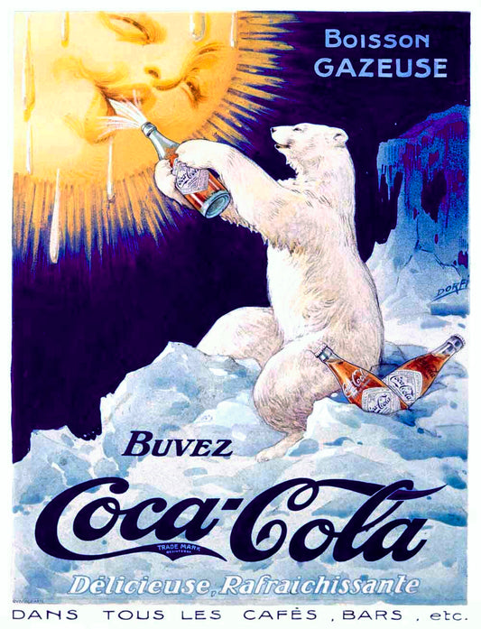 Coca Cola French Polar Bear 0000-3672