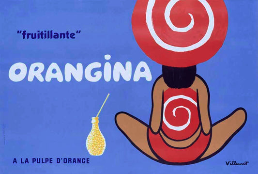 Orangina Fruitillante Orange Soda Poster 0000-3679