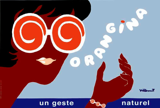 Orangina Natural Orange Soda Poster 0000-3681