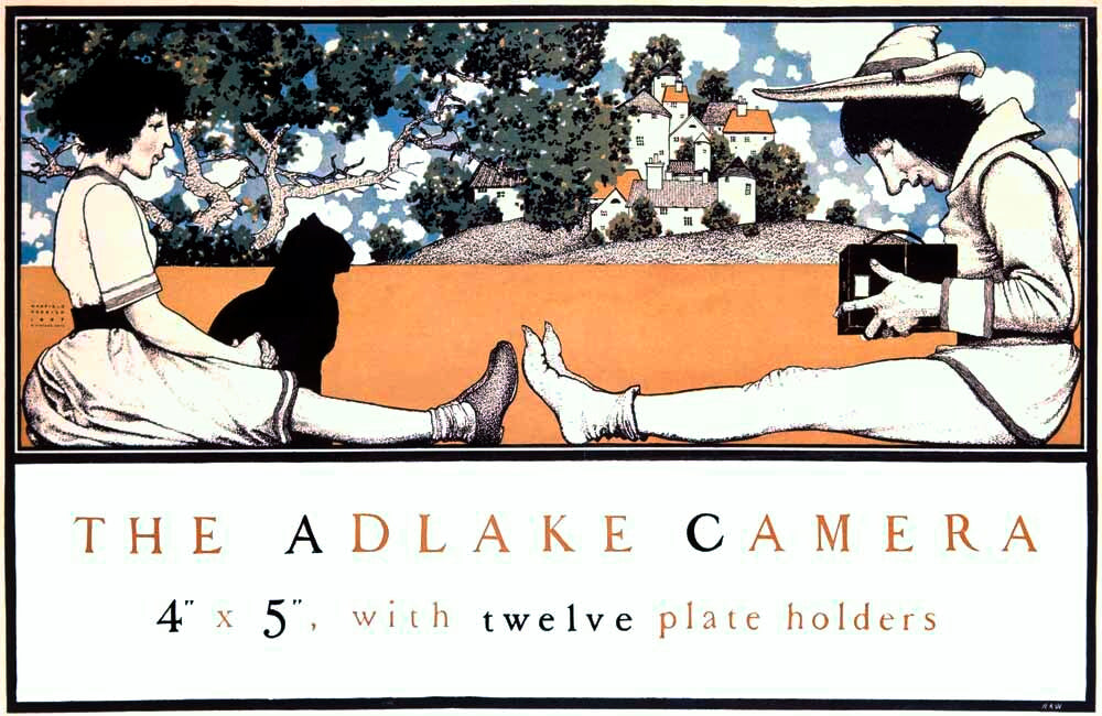 MAXFIELD PARRISH ADLAKE CAMERA POSTER 1897 0000-3682