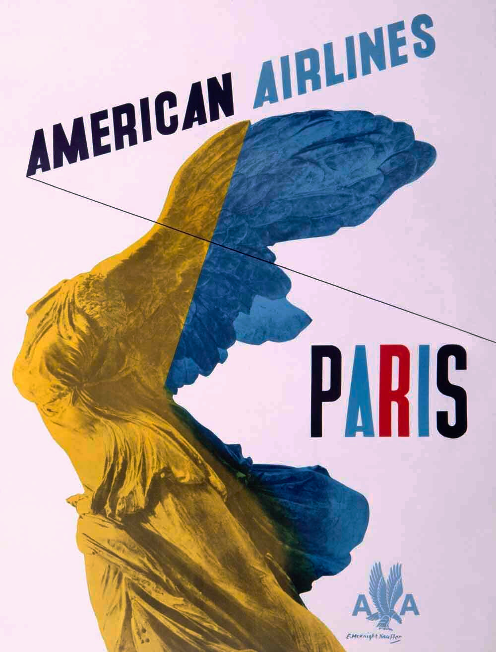 American Airlines Paris Travel Poster 0000-3697
