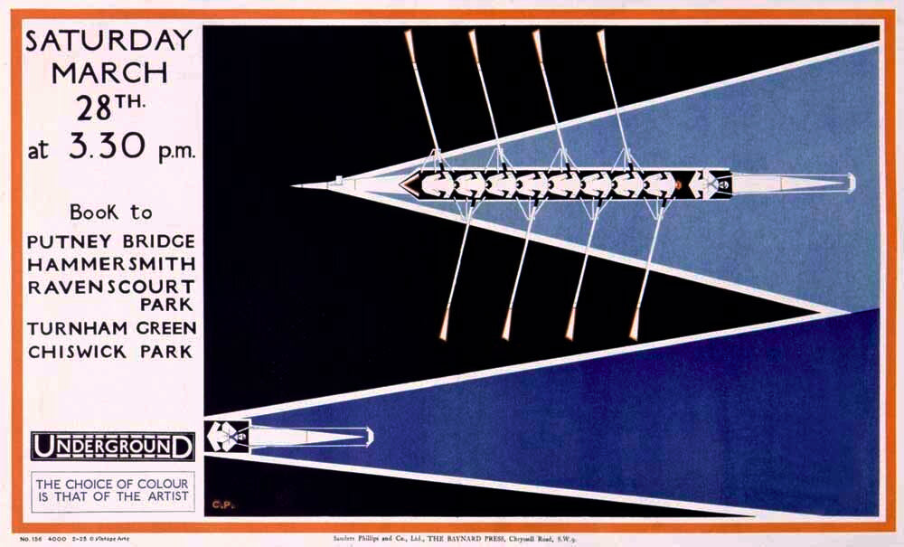 London Underground Rowing Poster 0000-3711