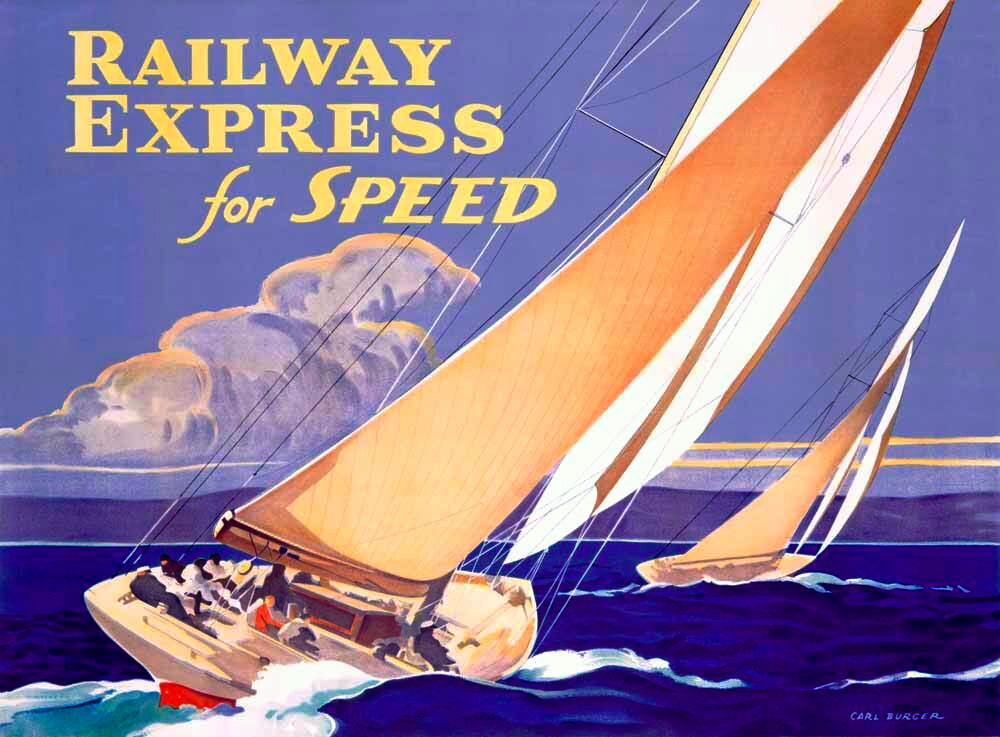 Railway Express Sailboats 0000-3755