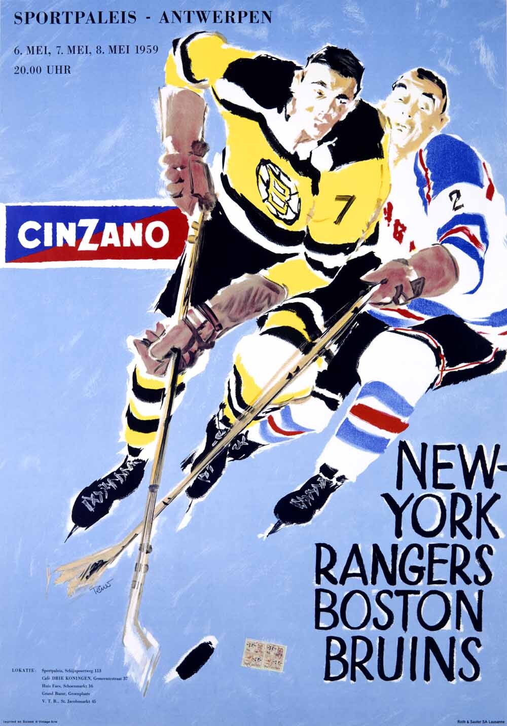 Cinzano Hockey Rangers Vs Bruins 0000-3765