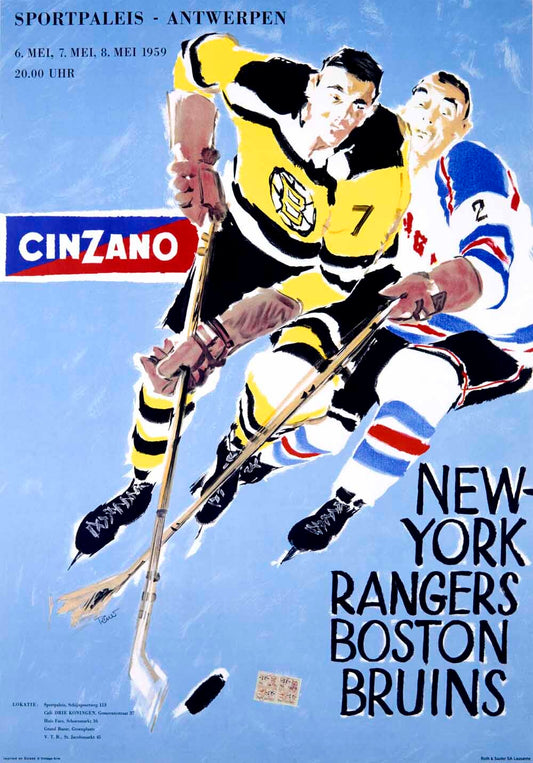 Cinzano Hockey Rangers Vs Bruins 0000-3765