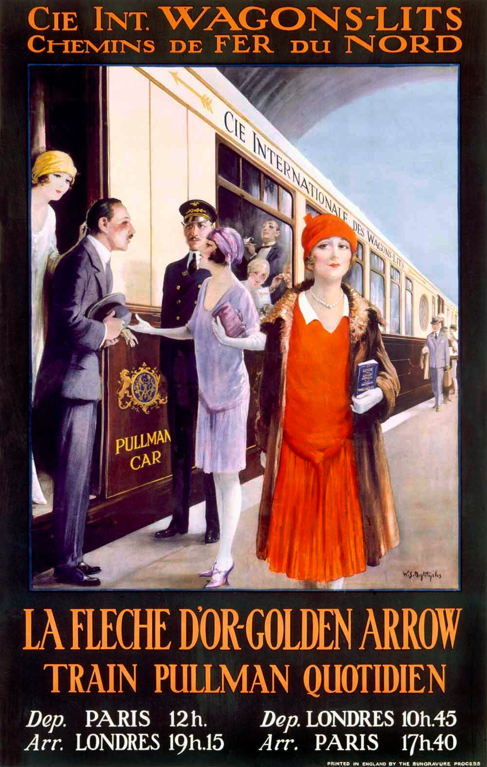 French Wagons-Lits Railway Train Poster 0000-3800