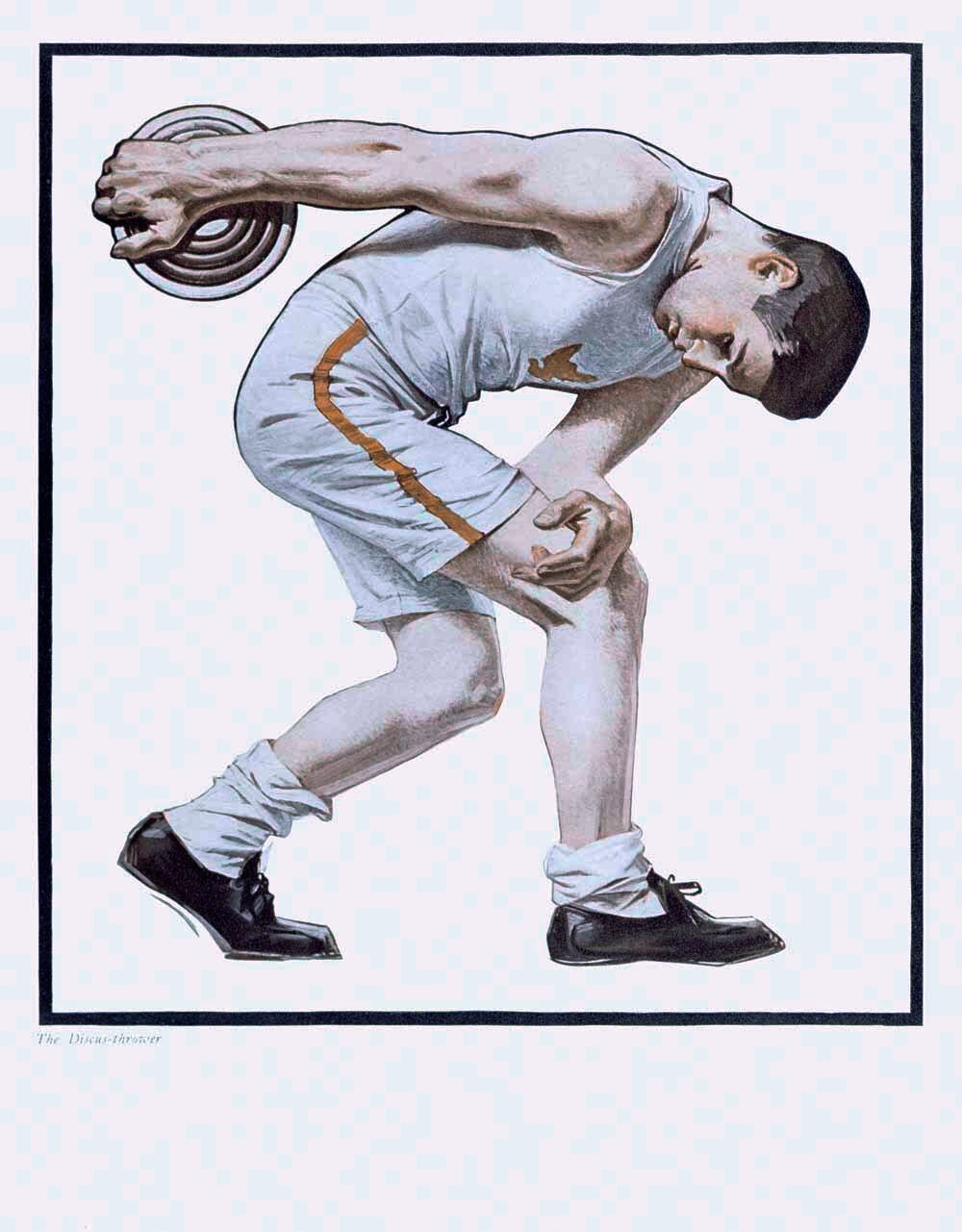 Track and Field Discus Poster 0000-3807