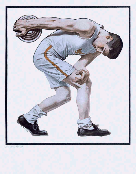 Track and Field Discus Poster 0000-3807