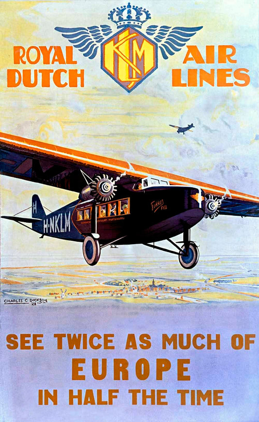 KLM Royal Dutch AirLine Poster 0000-3810