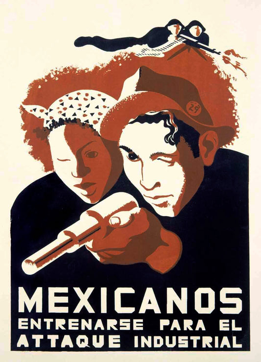 Mexicanos Industrial Propaganda Poster 0000-3845