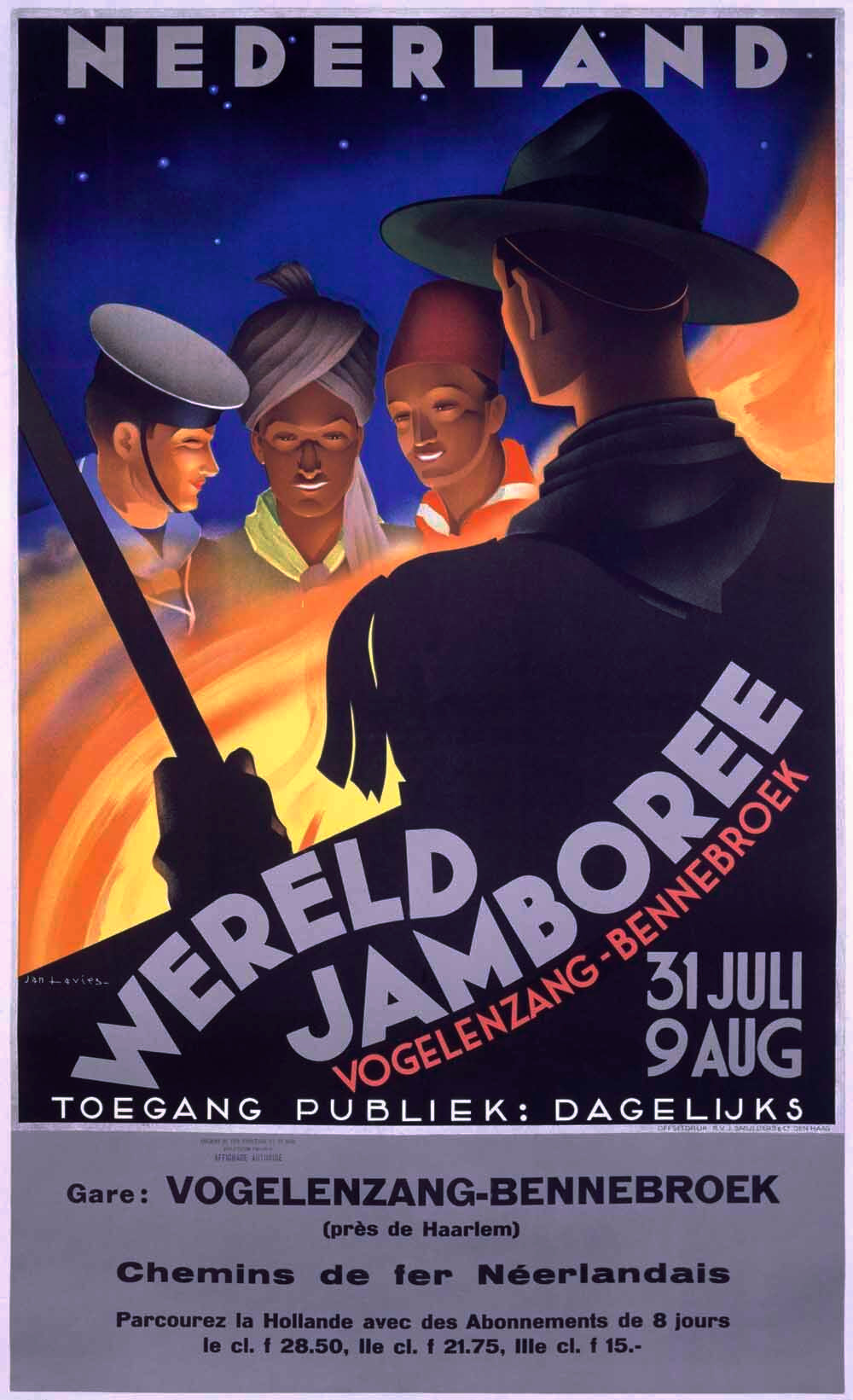 Netherland BSA Boy Scout 5th World Jamboree 0000-3849