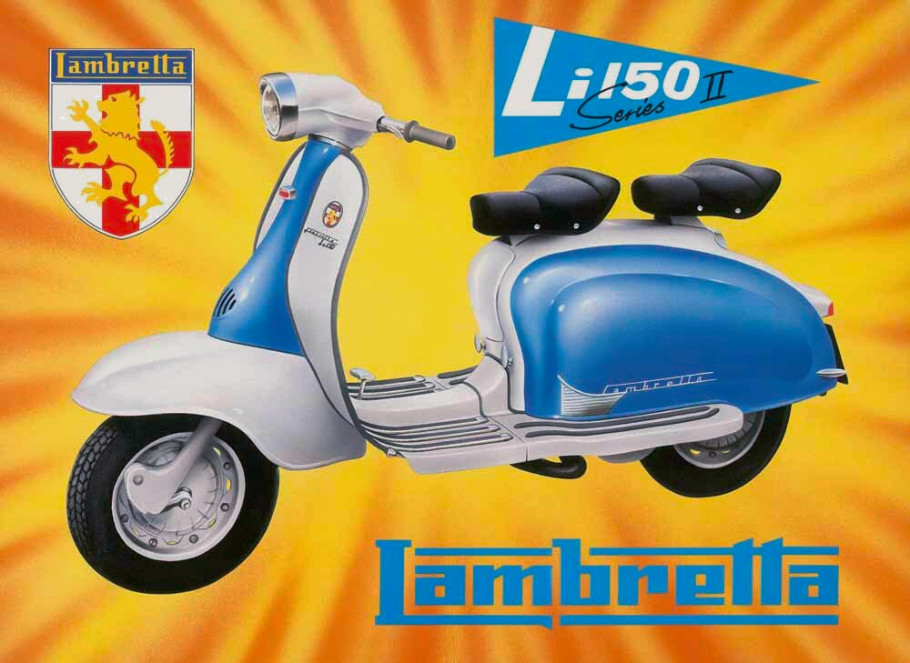 Lambretta Motor Scooter Poster 0000-3923