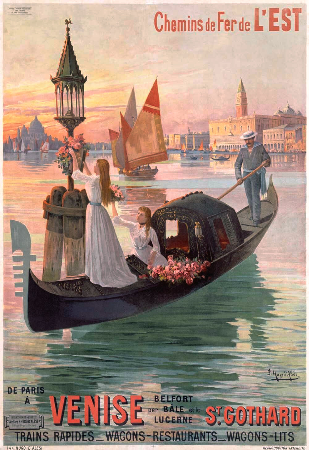 Venice, Italy, Gondola 0000-3943
