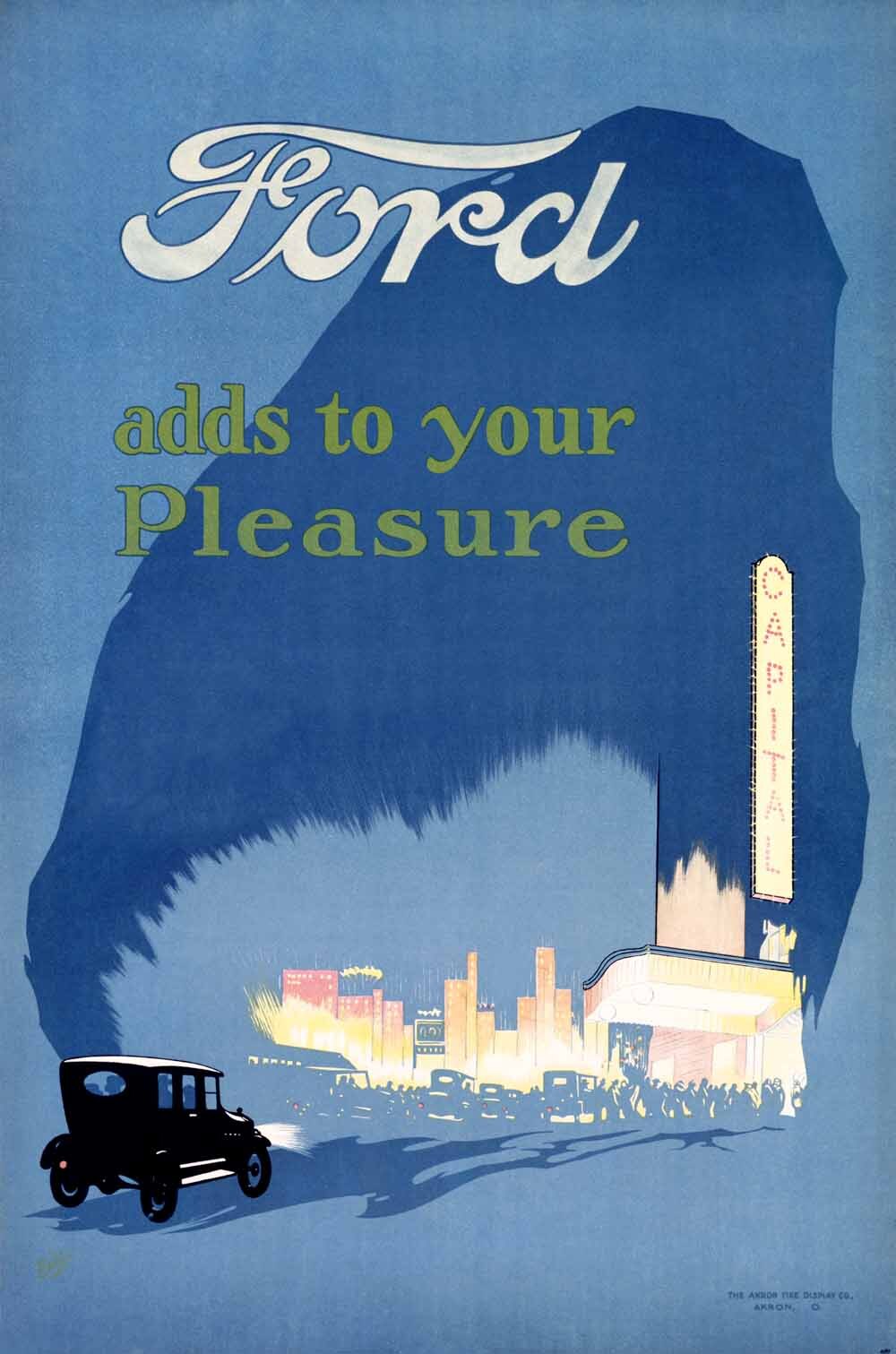 Ford Driving Pleasure Auto Poster 0000-3990
