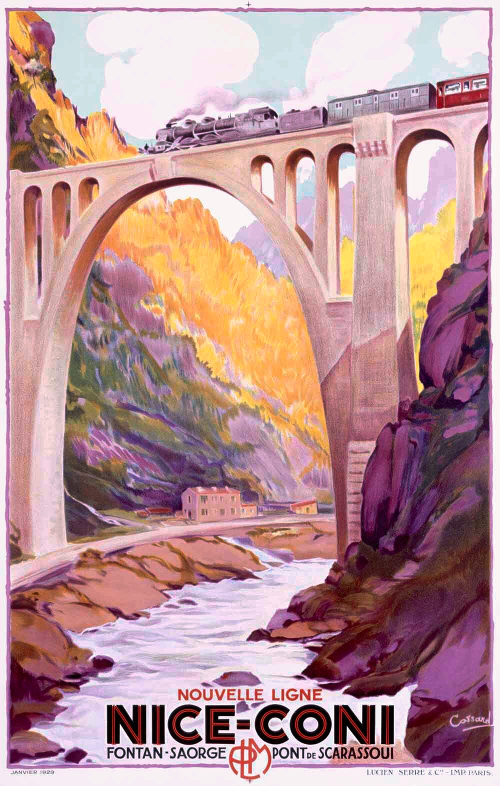 Nice Coni Railway Train Poster 0000-3993