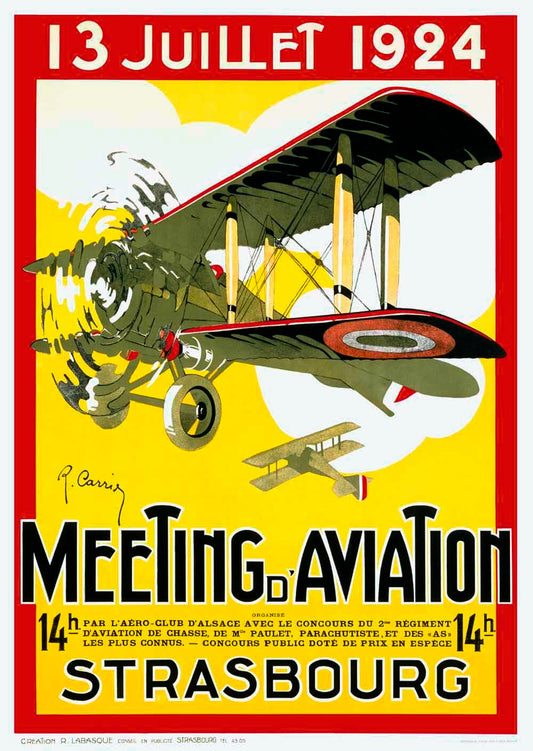Strasborg Aviation Exposition Poster 0000-4014