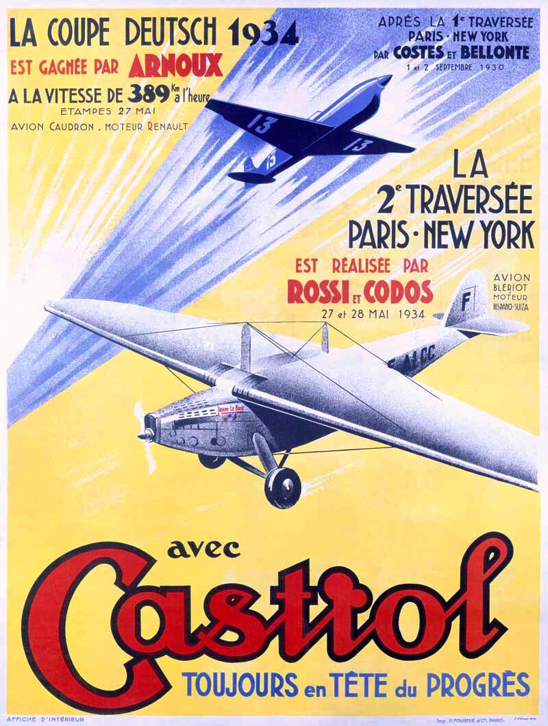 Castrol Aviation Motor Oil Poster 0000-4018