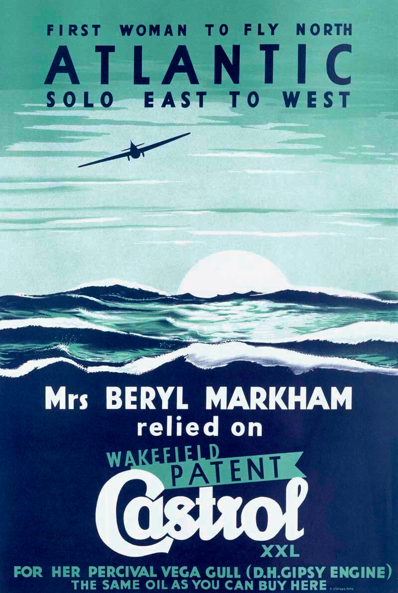 First Woman to Fly North Atlantic Solo/Castrol 0000-4022