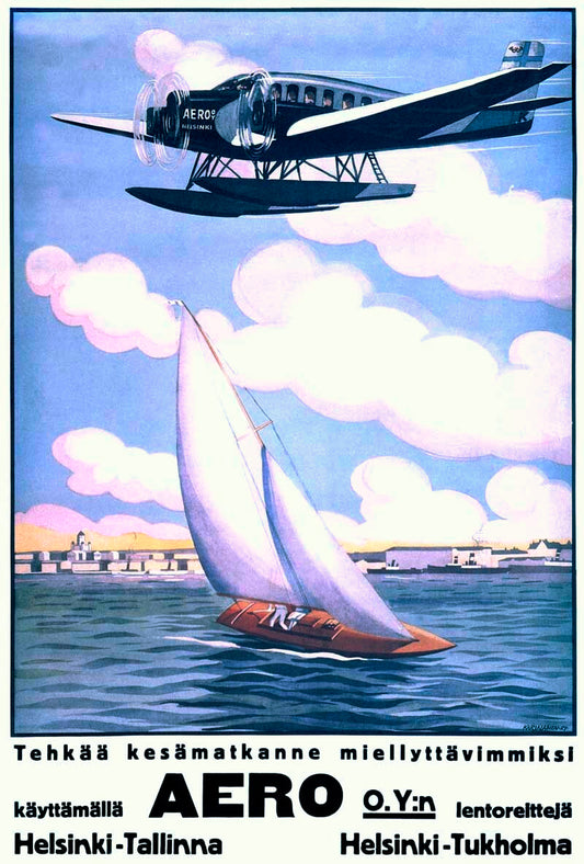 Helsinki Aero Sailboat Poster 0000-4038