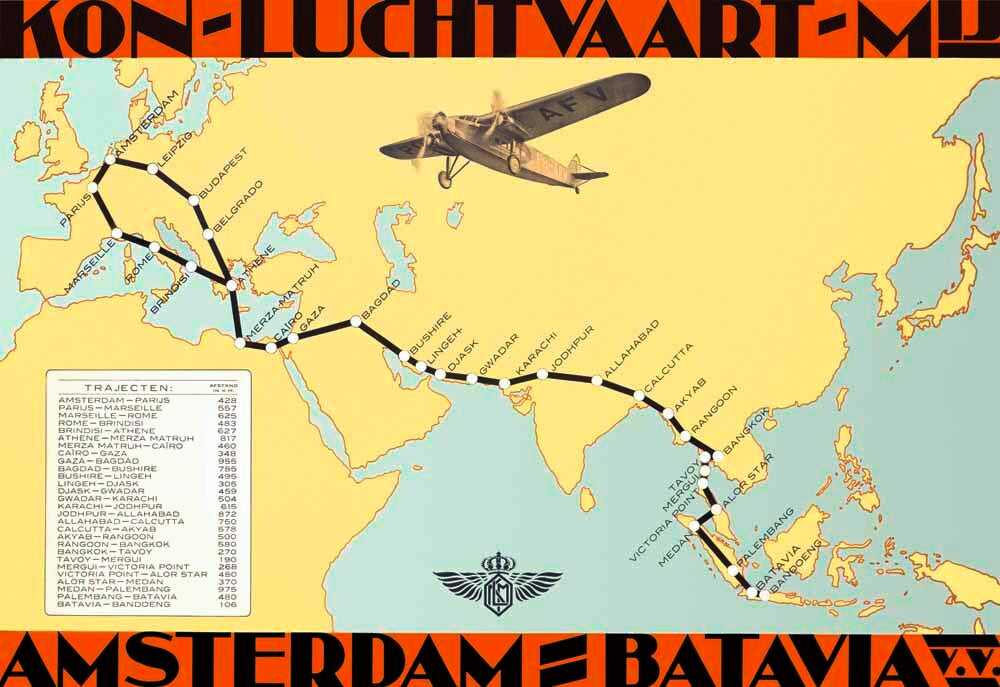KLM ROYAL DUTCH AIRLINES POSTER 0000-4049