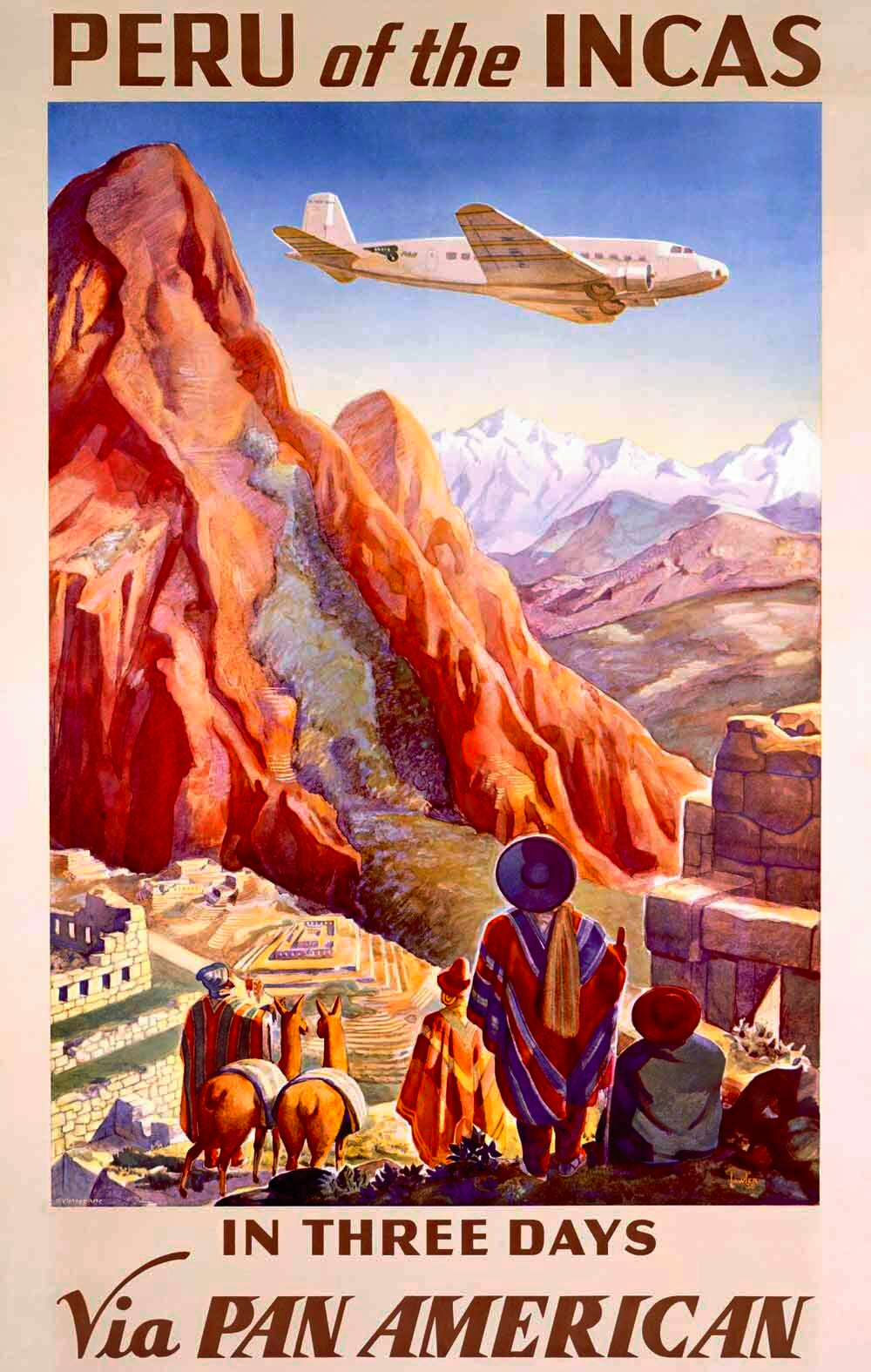 Pan American Peru of the Incas Poster 0000-4061