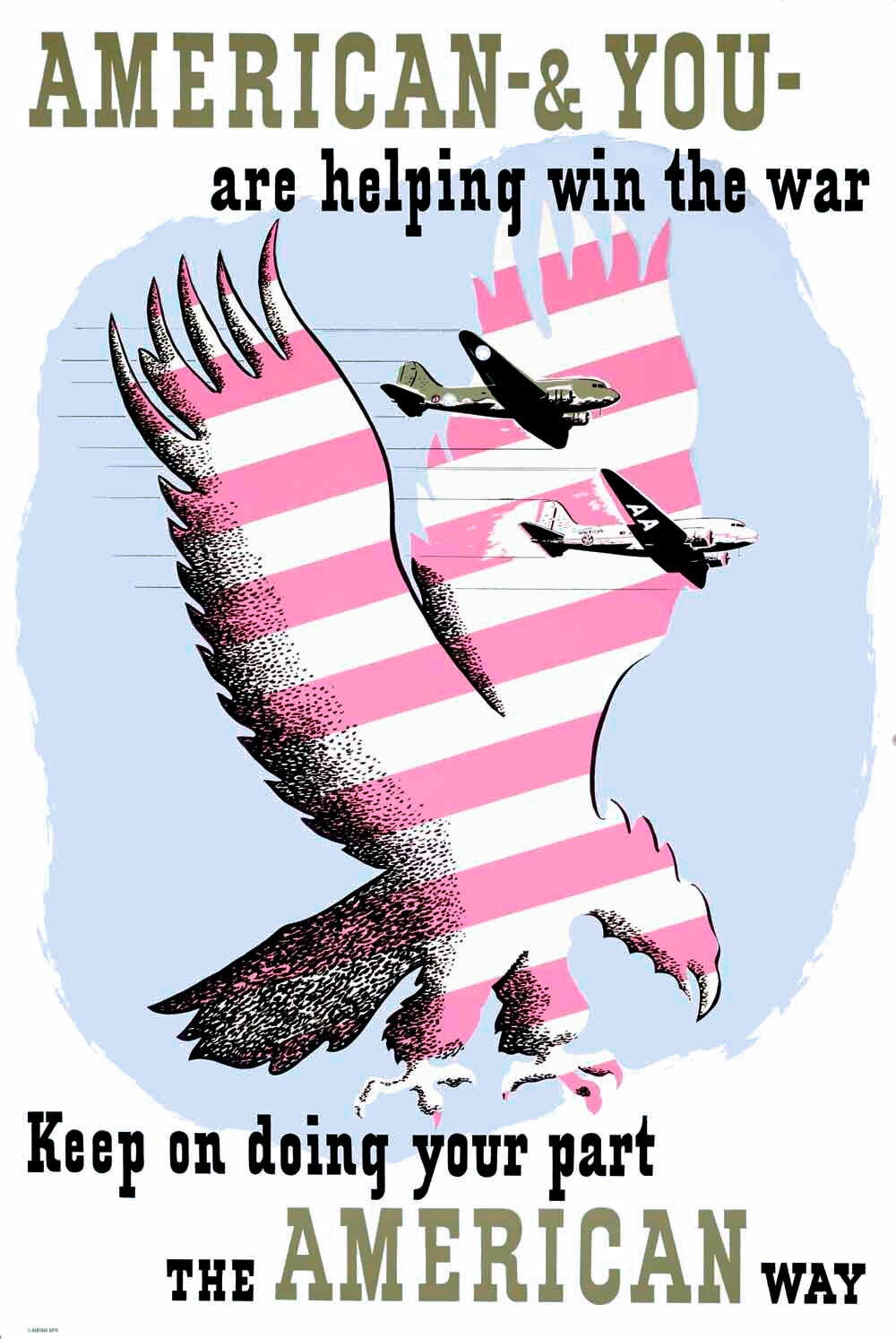 American Airline And You Win War Poster 0000-4064