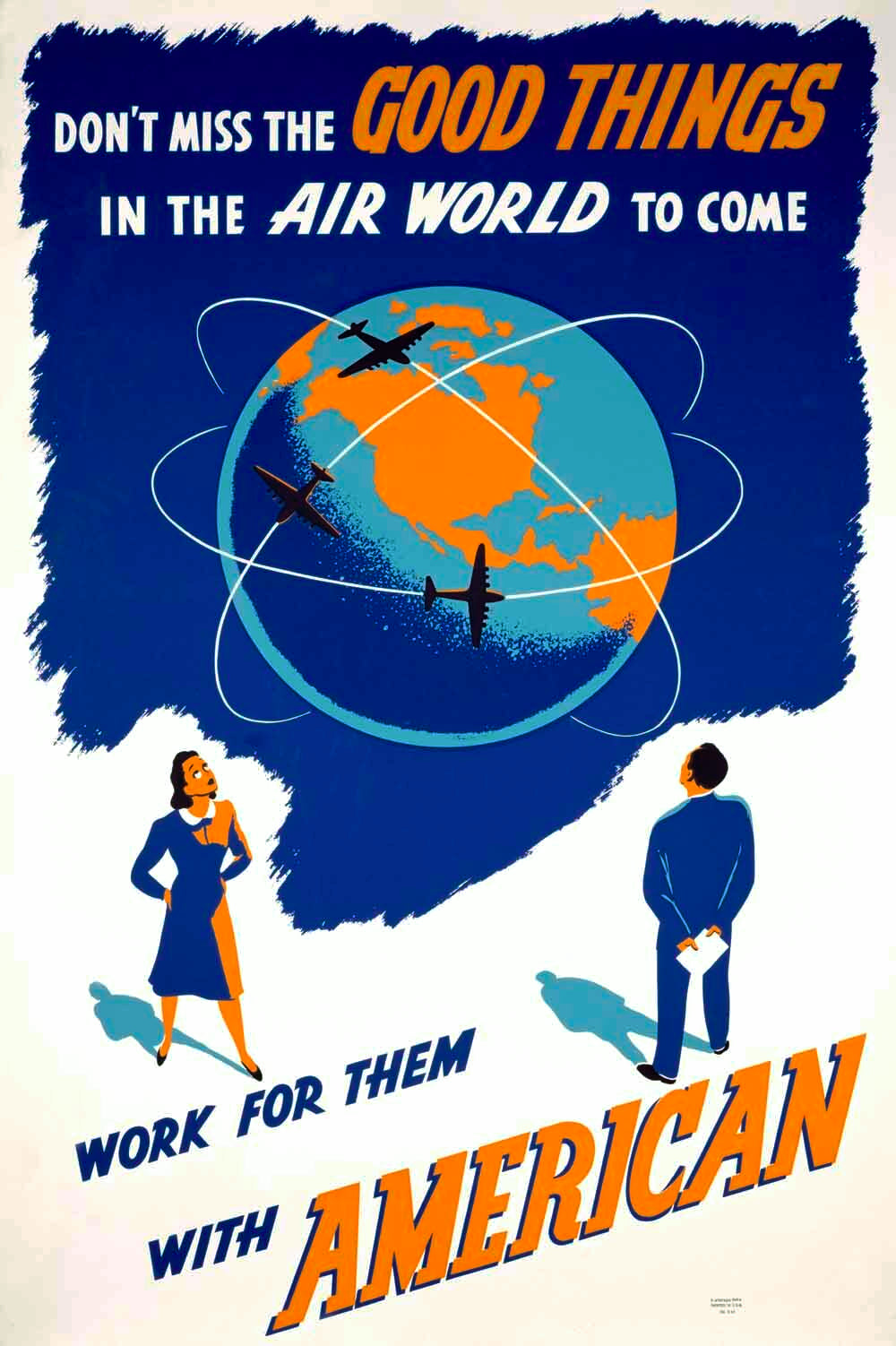 American Airlines Air World Poster 0000-4066