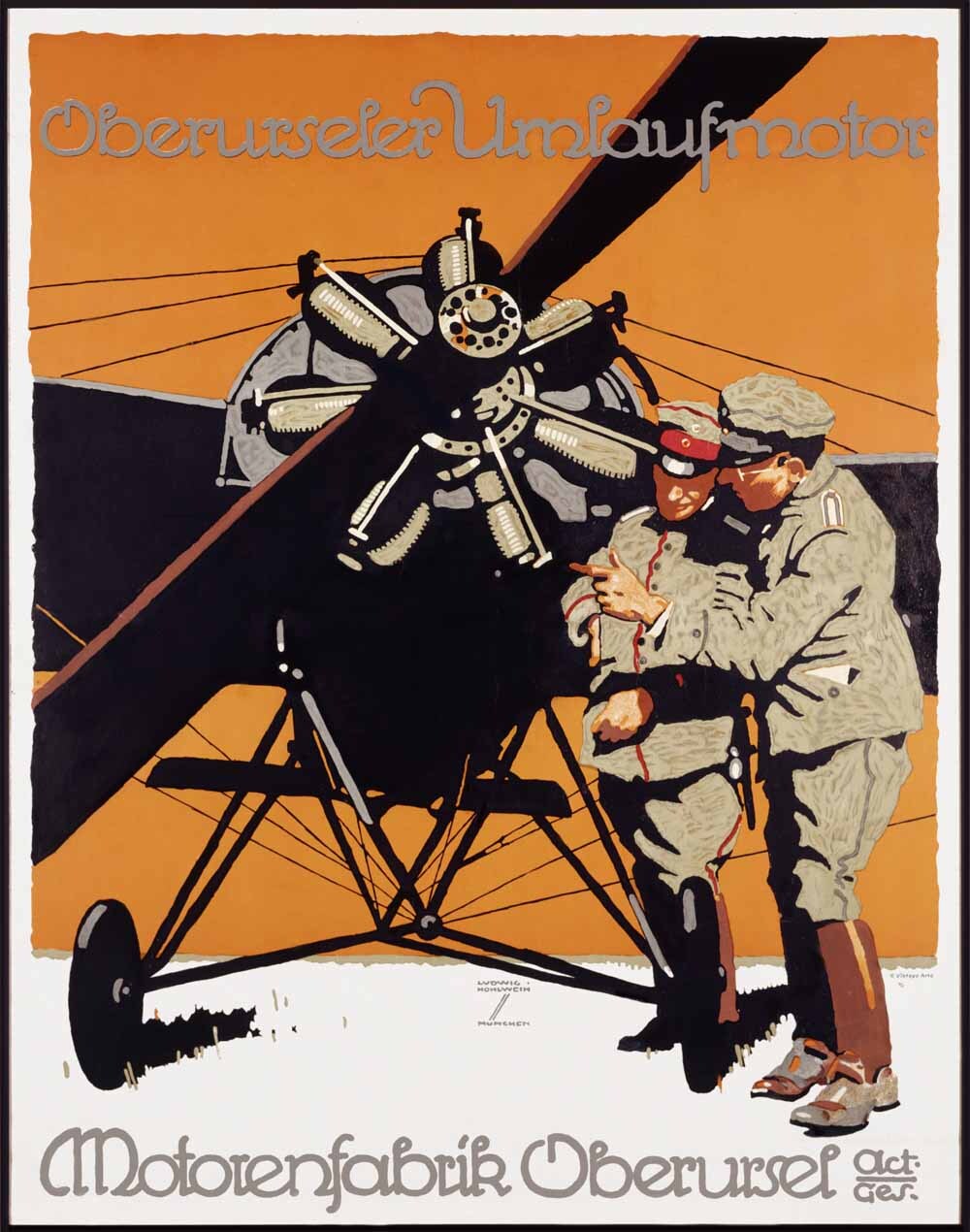 WWI German Aviation Motorenfabrik Oberursel 0000-4083