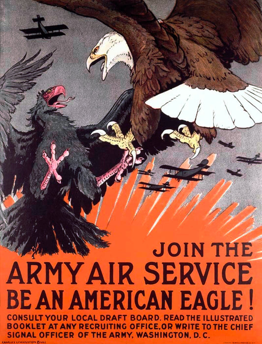 Join the Army Air Service War Eagle Poster 0000-4087