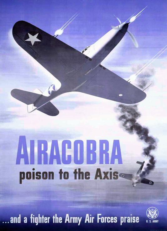 WWII Army Air Corps Airacobra P40 0000-4114