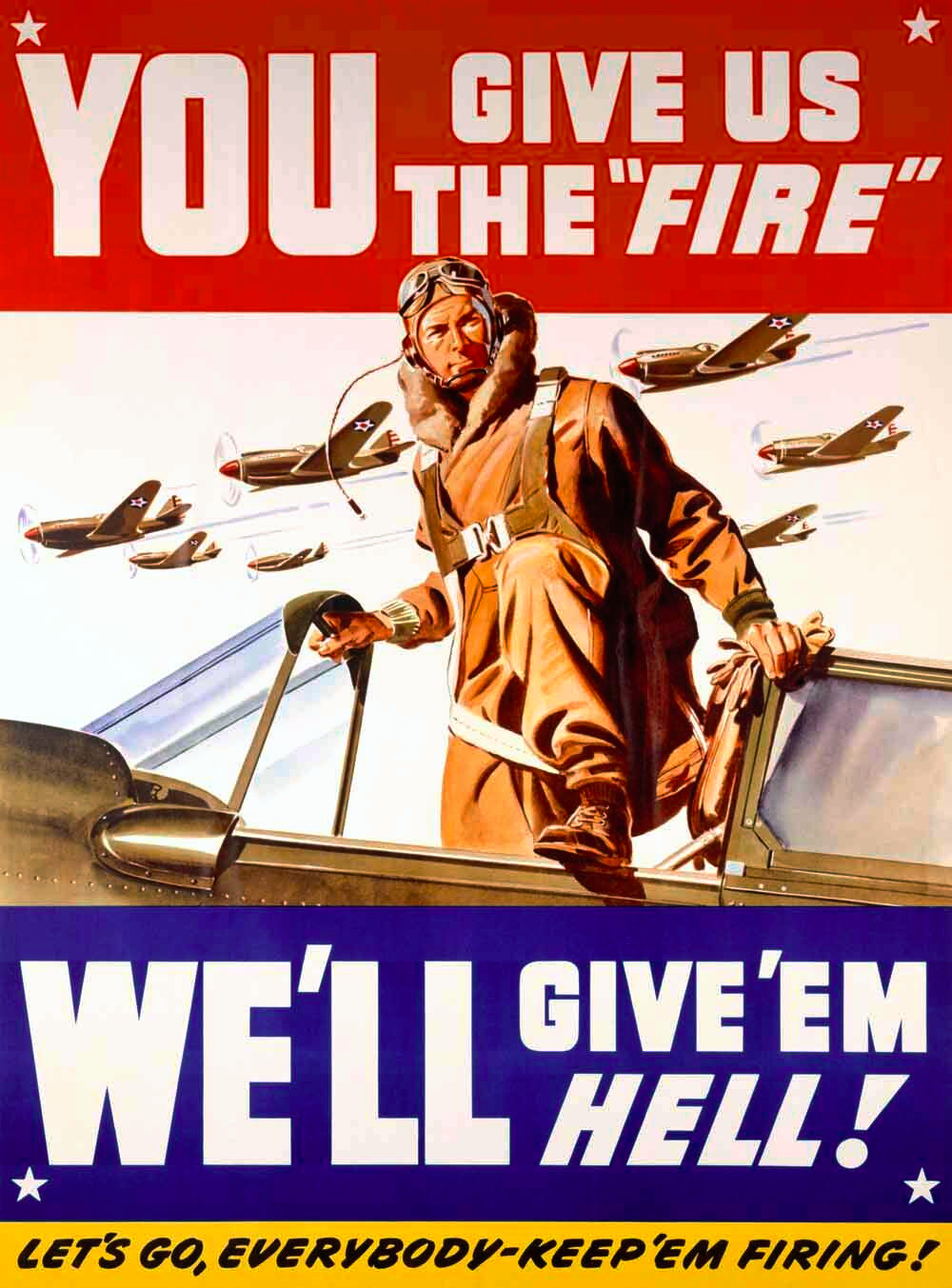 WWII US Air Corps 'Give us the Fire' 0000-4117