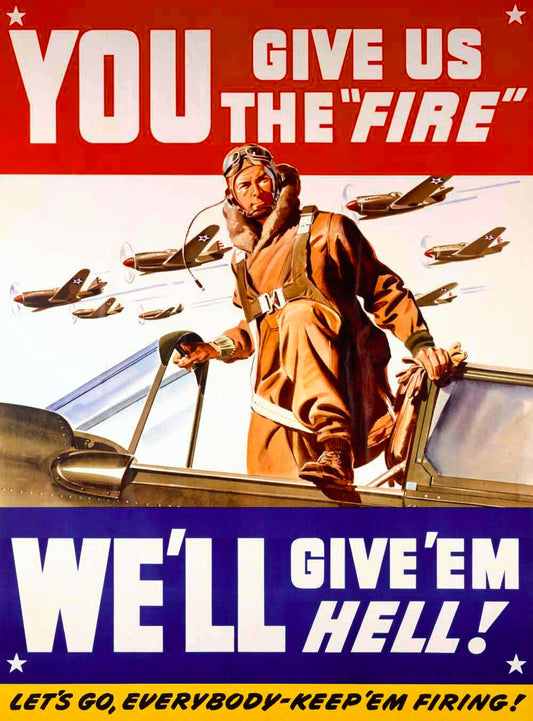 WWII US Air Corps 'Give us the Fire' 0000-4117