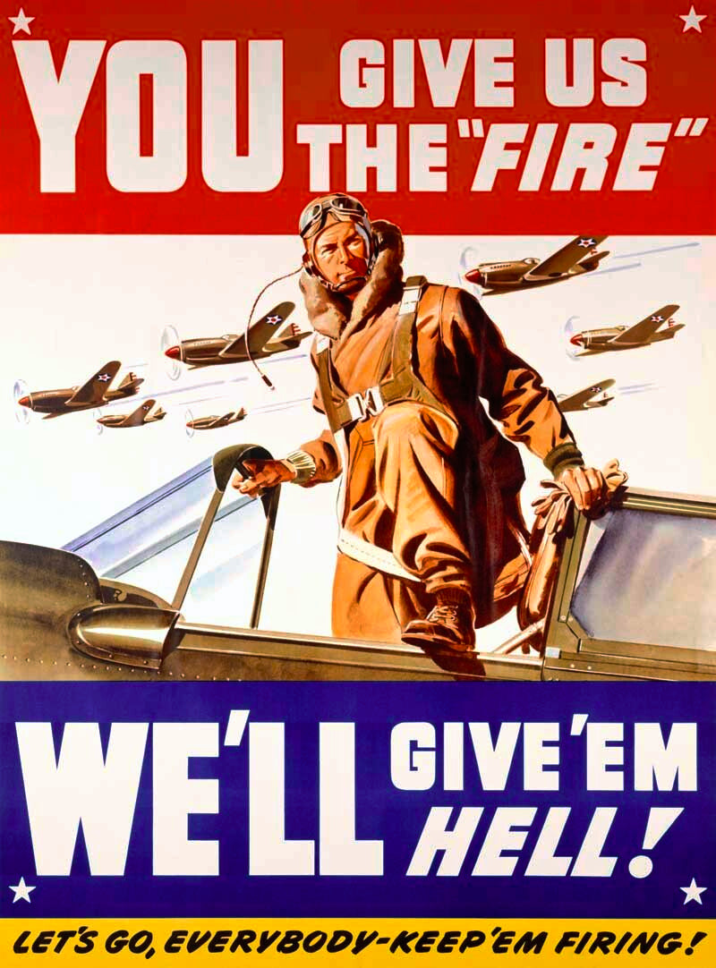 WWII US Air Corps 'Give us the Fire' 0000-4117