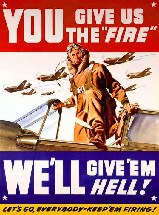 WWII US Air Corps 'Give us the Fire' 0000-4117
