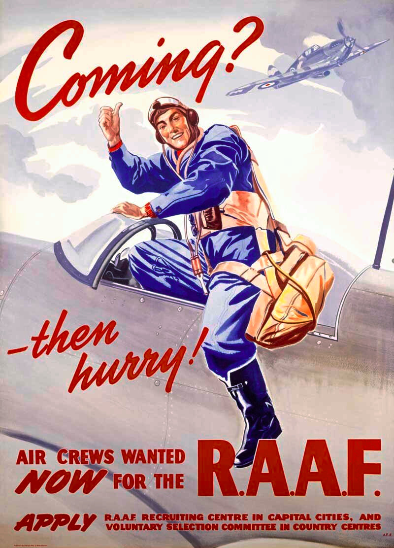 WII Royal Air Force Recruiting Poster 0000-4132