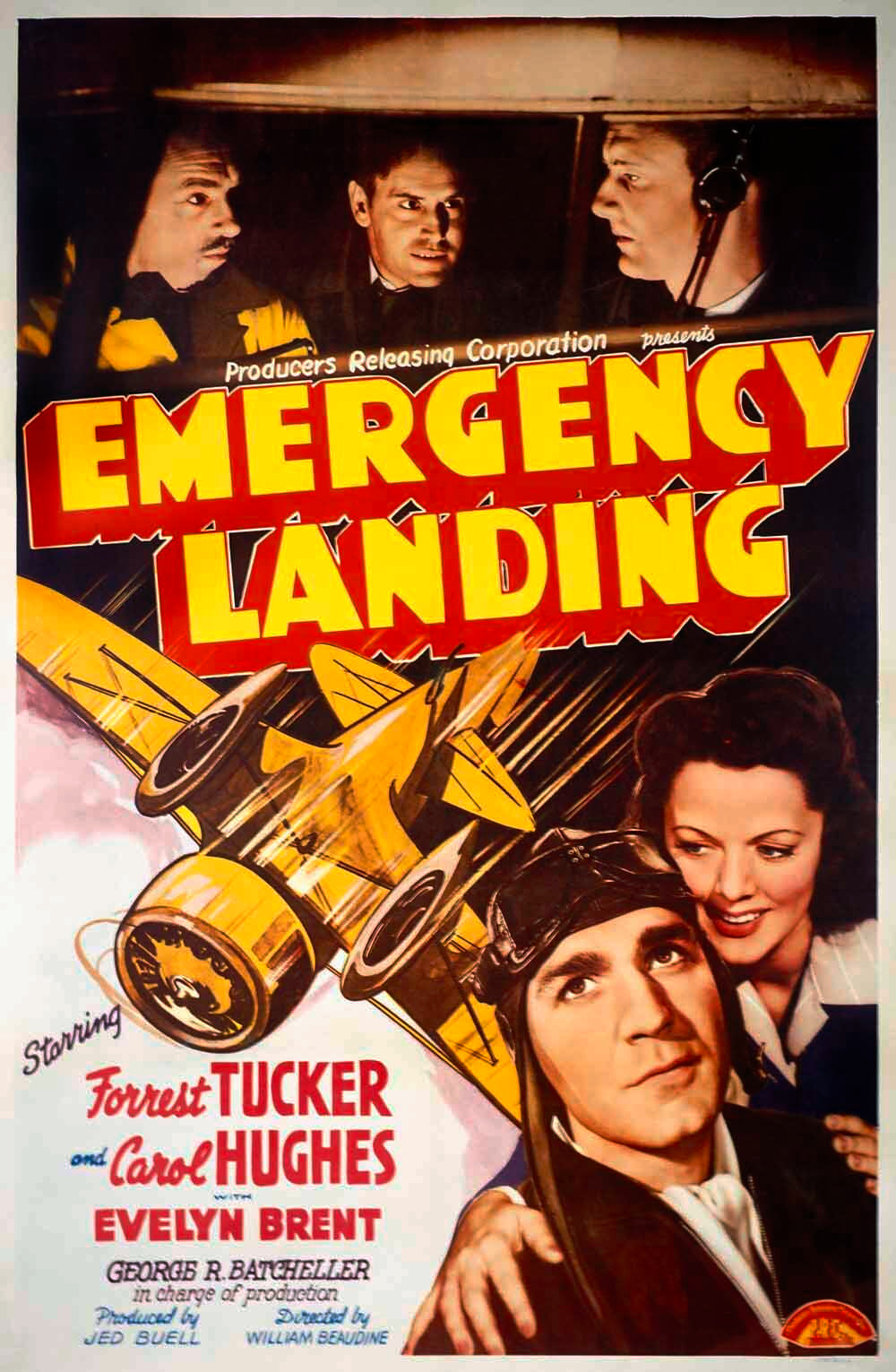 Forrest Tucker Emergency Landing Poster 0000-4185
