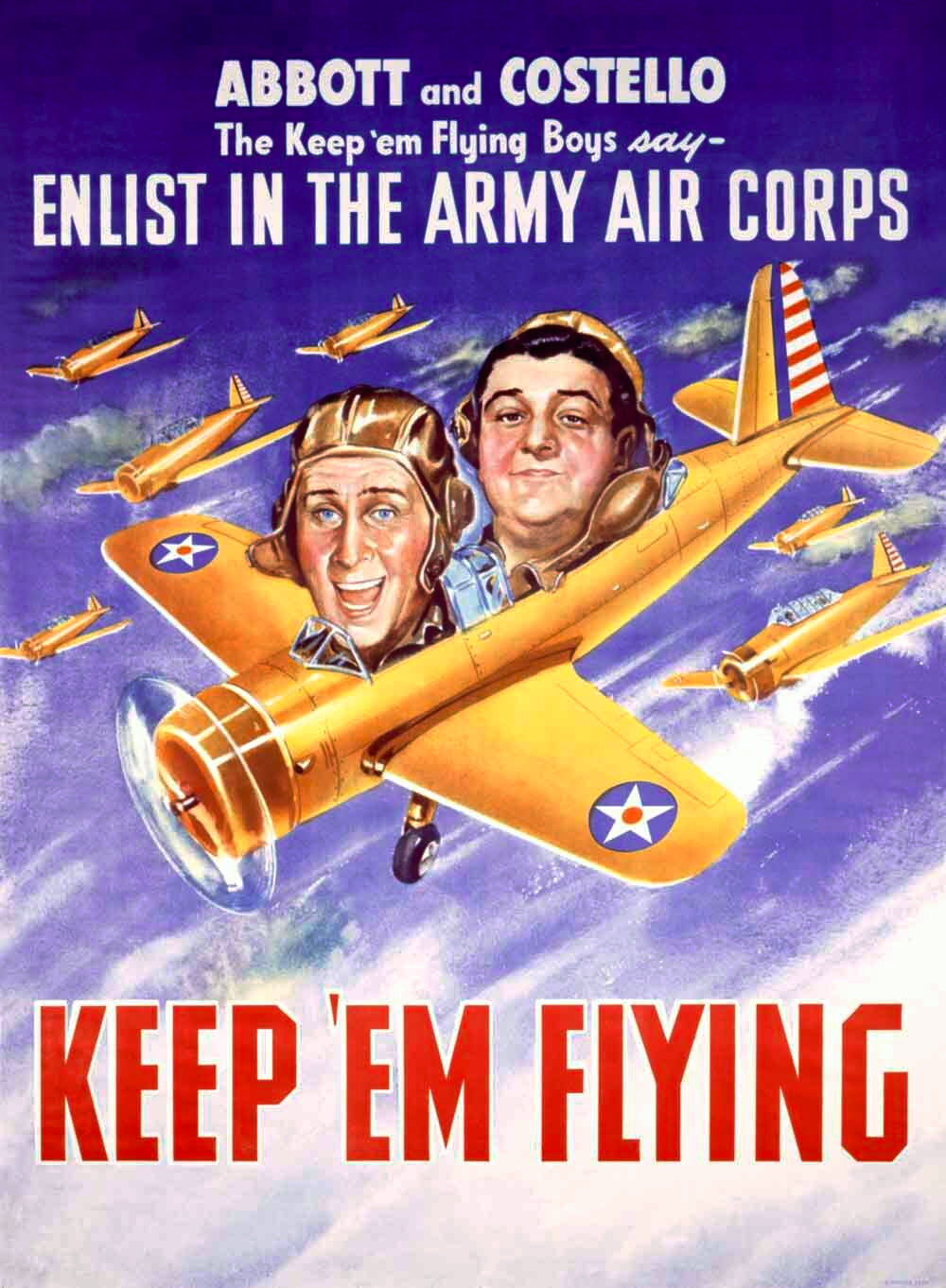 WWII Abbott and Costello Recruiting Poster 0000-4186