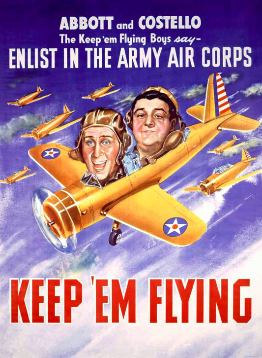 WWII Abbott and Costello Recruiting Poster 0000-4186