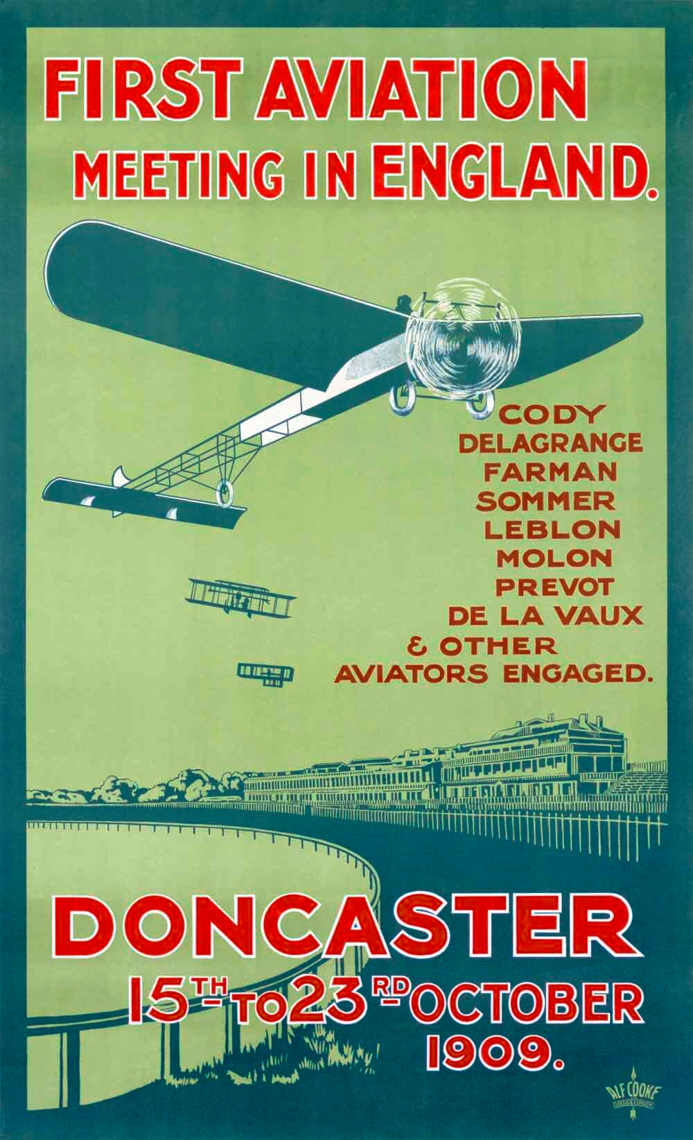 1909 Doncaster First Aviation Air Show Poster 0000-4248