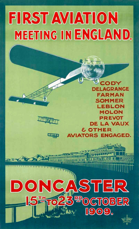 1909 Doncaster First Aviation Air Show Poster 0000-4248