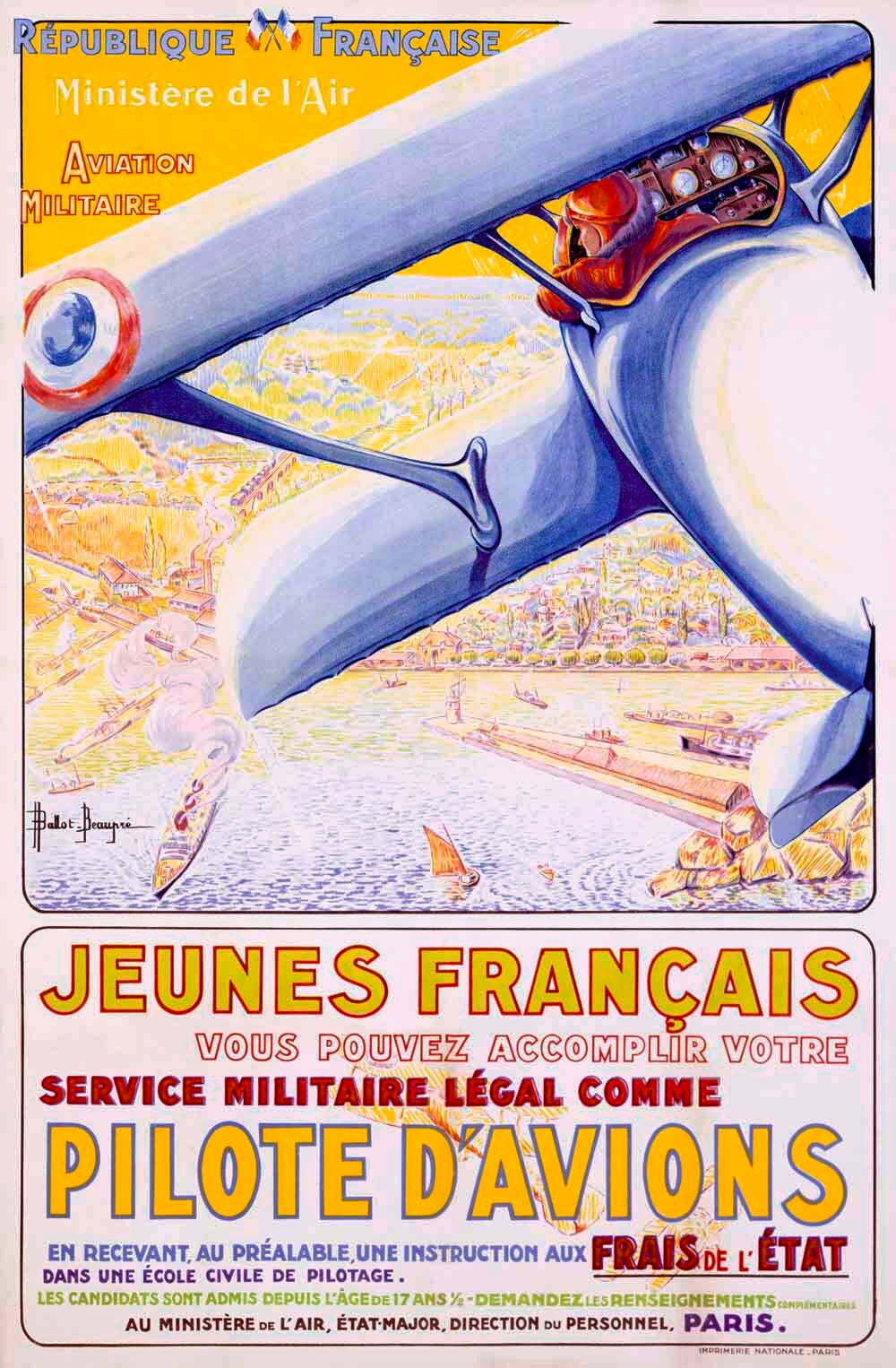 Pilote d' Aviationes Military Aviation Poster 0000-4250